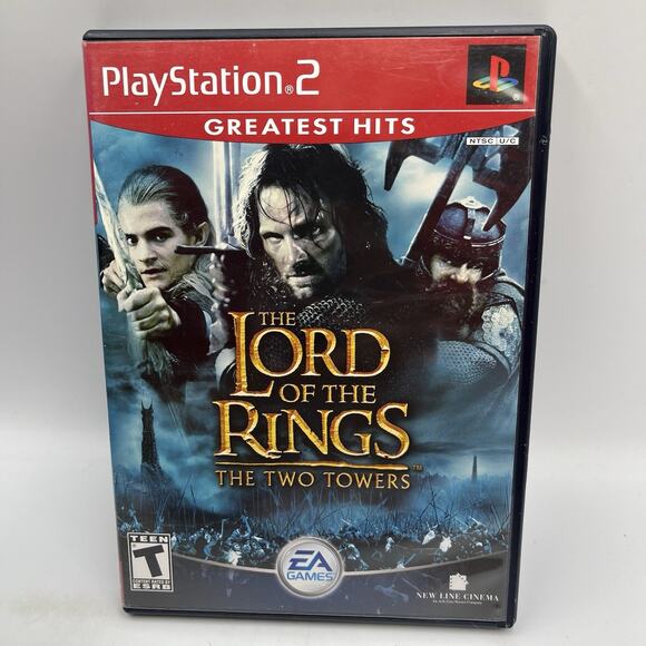 Lord of the Rings: The Two Towers (PS2, 2002) *CIB* - Tested - Picture 9 of 16